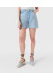 Stella Mccartney Mid-rise Denim Bouclé Shorts Lichtblauw | Dames Denim