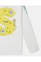 Stella Mccartney Spongebob Graphic T-shirt met lange mouwen, crème | Kinder T-shirts en sweatshirts