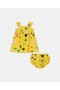 Stella Mccartney Star Pattern Jurk en Bloomer Set Geel | Kinderen Babymeisjes