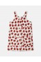  Stella Mccartney Aardbeienprint Mouwloze Jurk Crème/rood | Kinderjurken & Jumpsuits