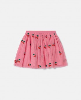  Stella Mccartney Cherry geborduurde tule rok roze | Kinderbroeken en shorts
