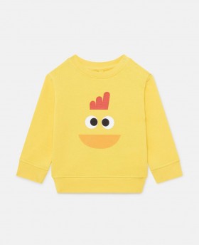  Stella Mccartney Kip Print Sweatshirt Geel | Kinderen Babyjongens