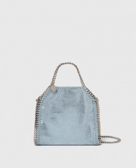 Stella Mccartney Falabella Pearl Tiny Tote Bag Saffierblauw | Dames Crossbodytassen