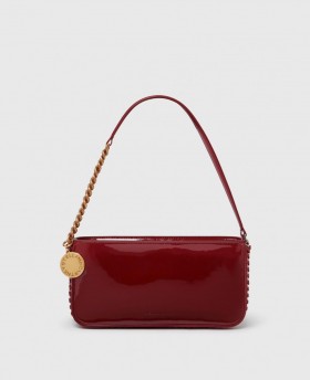  Stella Mccartney Falabella Pochette Schoudertas Bordeaux | Dames De Iconische Falabella