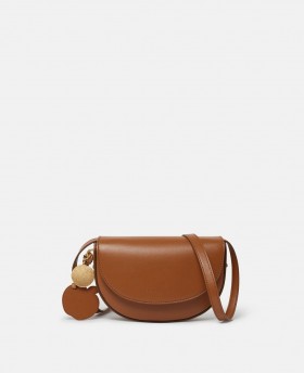  Stella Mccartney Frayme Whipstitch Kleine Schoudertas Bruin | Dames Crossbodytassen
