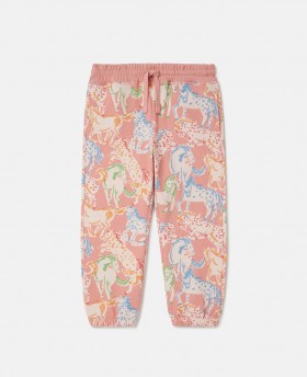  Stella Mccartney Paardenprint Joggingbroek Multicolor | Kinderbroeken & Shorts