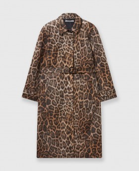  Stella Mccartney Leopard Belted Trenchcoat Leopard Print | Damesjassen en jacks
