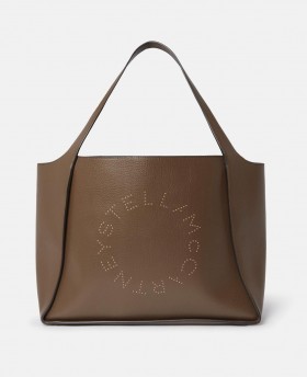  Stella Mccartney Logo Grote Tote Bag Chocoladebruin | Schoudertassen voor dames