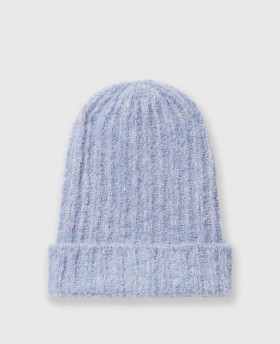  Stella Mccartney Pinstripe Logo Beanie Iris | Dames Hoeden en Sjaals