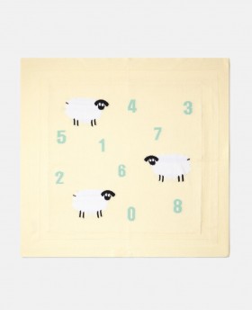  Stella Mccartney Schapenpatroon Omkeerbare Deken Blauw En Wit | Kinderen Babyjongens