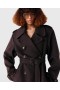 Stella McCartney Doubleface Belted Trench Coat - Suklaanruskea | Naisten Takit Ja Jakut