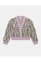 Stella McCartney Logo Appliqué Knit Cardigan, monivärinen | Lasten neuleet ja neuletakit