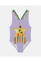  Stella McCartney Star Graphic Fringe -uimapuku violetti | Lasten uima-asut