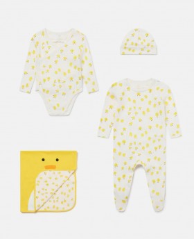 Stella McCartney Chick Pattern -vauvan lahjasetti, keltainen ja valkoinen | Lapset, vauvat ja pojat