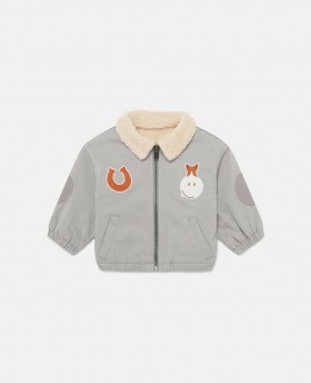  Stella McCartney Horse Appliqué -takki harmaa | Lasten, vauvojen ja poikien