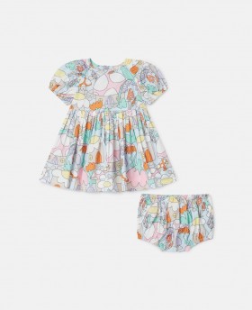Stella McCartney Woodland Print Lyhythihainen Mekko Ja Bloomers Setti Sininen | Lasten Vauvat Tytöt