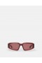  Lunettes de soleil Stella McCartney Abstract Rectangle, bordeaux foncé brillant et or | Lunettes de soleil femme