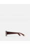  Lunettes de soleil Stella McCartney Abstract Rectangle, bordeaux foncé brillant et or | Lunettes de soleil femme