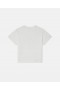 T-shirt à carreaux crème Stella McCartney avec inscription de la marque | T-shirts et sweat-shirts pour enfants