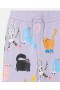  Pantalon de survêtement Stella McCartney à imprimé chats violet | Pantalons et shorts pour enfants