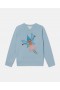  Sweat-shirt Stella McCartney Fairy Graphic bleu à col rond | T-shirts et hauts pour enfants