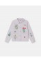  Veste Stella McCartney blanche à col brodé de fleurs | Vêtements d'extérieur pour enfants