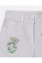  Short Stella McCartney violet brodé de fleurs | Pantalons et shorts pour enfants