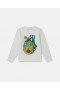  Sweat-shirt Stella McCartney à motif filet de fruits, couleur crème | T-shirts et hauts pour enfants