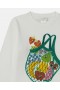  Sweat-shirt Stella McCartney à motif filet de fruits, couleur crème | T-shirts et hauts pour enfants