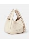  Sac bandoulière Stella McCartney à double poignée supérieure, logo Magnolia White | Sacs à poignée supérieure pour femmes