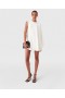  Robe courte asymétrique blanche Stella McCartney | Robes pour femmes
