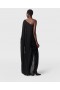  Robe longue Stella McCartney noire à empiècements transparents froncés et noués | Robes pour femmes
