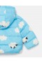 Doudoune à capuche Stella McCartney à motif mouton bleu et blanc | Bébé garçon