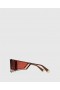  Lunettes de soleil rectangulaires translucides Stella McCartney, marron monochrome | Lunettes de soleil pour femmes