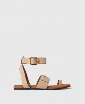  Sandales Stella McCartney Gaia à boucle cheville, style désert | Sandales femme
