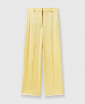 Pantalon droit taille basse Stella McCartney couleur camomille | Pantalons et shorts pour femmes