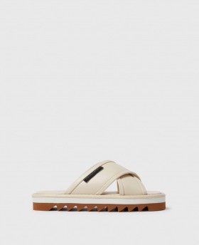  Sandales Stella McCartney Sneak-elyse Twisted couleur crème | Sandales pour femmes