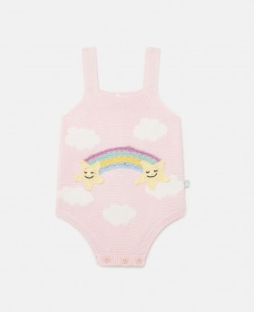  Combinaison rose Stella McCartney à broderies étoiles | Robes et combinaisons pour enfants