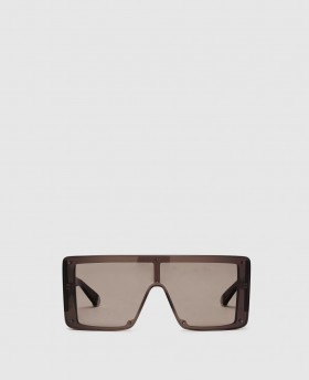  Lunettes de soleil carrées translucides Stella McCartney, noires et monochromes | Lunettes de soleil pour femmes