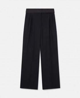  Pantalon de smoking noir à jambes larges Stella McCartney | Confection sur mesure pour femmes