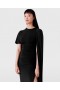  Stella McCartney Asymmetrisches Cape-Maxikleid Schwarz | Damenkleider