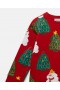  Stella McCartney Sweatshirt mit Weihnachtsbaummuster, Rot | Kinderpullover & Strickjacken