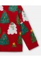  Stella McCartney Sweatshirt mit Weihnachtsbaummuster, Rot | Kinderpullover & Strickjacken