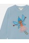  Stella McCartney Fairy Graphic Rundhals-Sweatshirt, Blau | Kinder-T-Shirts und Tops