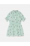 Stella McCartney Marienkäfer Kurzarmkleid mit Faltenbesatz, Grün | Kinderkleider & Jumpsuits