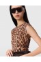 Stella McCartney Leoparden-Maxikleid, ärmellos, Leopardenmuster | Damenkleider