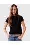 Stella McCartney Logo-Anhänger T-Shirt Schwarz | Damen-Sweatshirts und T-Shirts