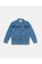  Stella McCartney Jeansjacke mit Moniker-Stickerei, blau | Kinderoberbekleidung