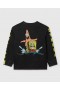Stella McCartney Spongebob Grafik Langarmshirt Schwarz | Kinder-T-Shirts und Sweatshirt