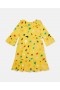 Stella McCartney Langarmkleid mit Sternenmuster, Gelb | Kinderkleider & Jumpsuits